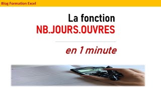 La fonction NB JOURS OUVRES [upl. by Janith]