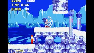 Sonic the Hedgehog 3 Complete Ice Cap Zone Act 2 Sonic 1080 HD [upl. by Lalad]