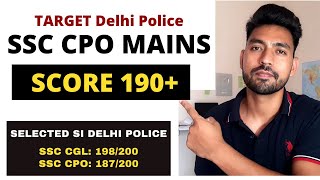 SSC CPO Mains English Strategy  Score 190  Target SI Delhi Police [upl. by Yenots]