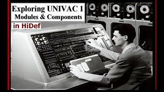 Computer History Exploring UNIVAC 1 Components with UNIVAC II vacuum tube module compared 195158 [upl. by Enilatan]