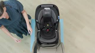 How to Install A Graco® True3Fit LX 3in1 Car Seat RearFacing Using Vehicle Seat Belt [upl. by Mcgray]