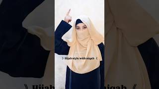 How to do hijab with niqab hijabtutorial youtubeshorts trending viralhijab [upl. by Wassyngton472]