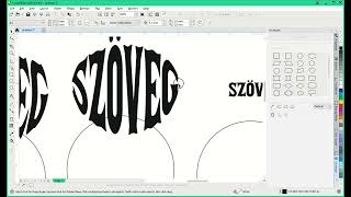 CorelDraw2020 Alakzat kitöltése szöveggel [upl. by Anaidirib]