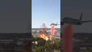 Boeing 777 Drops Fire Retardant [upl. by Laleb]