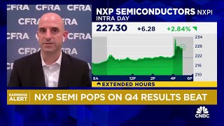 NXP Semi shares climb on Q4 earnings beat [upl. by Winou]