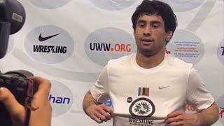 Asian Qualifier Paris2024 Gulomjon Abdullaev UZB vs Aman Aman IND [upl. by Kudva466]