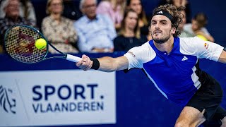 Tsitsipas vs Lehecka Antwerp 2024 Highlights [upl. by Oicnerolf]