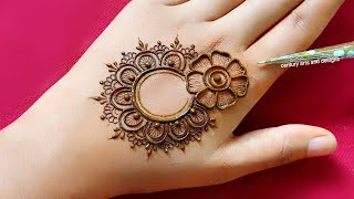 New stylish mehndi design  Back hand mehndi design  easy mehndi design  mehndi  Mehandi [upl. by Odnam]