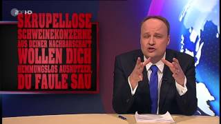 ZDF Heute Show 2013 Folge 111 vom 220213in HD Pferdefleisch Skandal Papst Rücktritt [upl. by Llerrit]