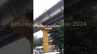 workers underconstruction site skywalk MahatmaGandhiroad BorivaliEast Mumbai [upl. by Woll476]