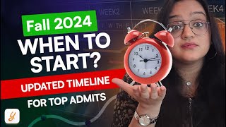 Fall 2024 Master’s Timeline  Application Timeline  Important Dates You Shouldn’t Miss  Yocket [upl. by Ettenoj]