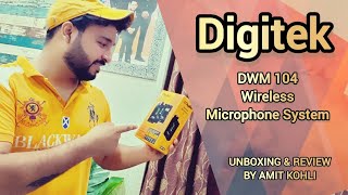 Digitek DWM 104 wireless microphone system  Unboxing amp Review digitek wirelessmicrophone [upl. by Morganstein598]