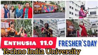 Freshers at Techno India University byapti techno technoindia technoindiauniversity tiu [upl. by Rehoptsirhc]