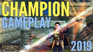 LOTRO Champion Gameplay 2019  ALL Specs Lord of the Rings Online [upl. by Barrada917]