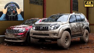 Rebuilding Toyota Land Cruiser Prado amp Jeep Grand Cherokee  Forza Horizon 5  Logitech g29 gameplay [upl. by Anelram]