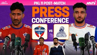 PKL 11 M26  UP Yoddhas vs Haryana Steelers  Press Conference ft Jaideep amp Surender Gill [upl. by Merow]