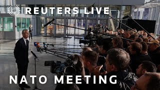 LIVE NATO foreign ministers meet in Brussels [upl. by Anegal480]