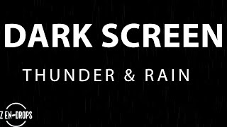 12 Hours Black Screen Rain Sounds For Sleeping Rain And Thunder Sounds For Sleeping [upl. by Kandace]