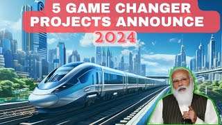 PM Modi will Announce 5 Game Changer projects। railway infrastructure railwaystation [upl. by Codding]