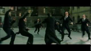 Matrix Reloaded Music scene  Burly Brawl  Neo vs Smiths [upl. by Bazil]