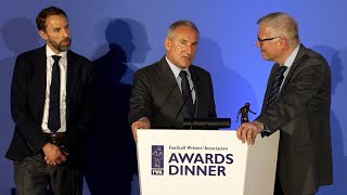 Southgate and Begiristain give speeches in honour of Phil Foden at FWA Footballer of the Year dinner [upl. by Nimzzaj768]