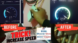 increase bsnl ftth speed  how to fix BSNL FTTH slow speed problem [upl. by Hardej]