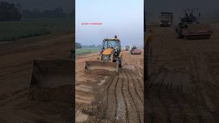 JCB Backhoe loader soil work youtubeshorts grader moradabad graderlover constructionequipment [upl. by Burger]