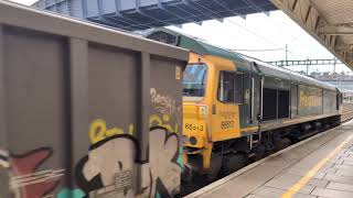 Freightliner Class 66 no 66513  Newport 6B78 10102024 [upl. by Yellhsa]