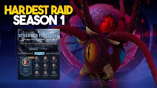 Tarisland  Hardest Raid Season 1 Server First Clear 100 Challenge Mode [upl. by Gomer659]