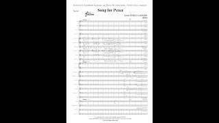 Free wind band sheet music  Partituras gratis para banda  吹奏楽の楽譜を無料で  Song for Peace overture [upl. by Nawat484]