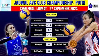 Jadwal AVC Club Championship 2024 Putri Hari Ini  Semi Final  Red Rockets vs Nakhon Ratchasima [upl. by Spoor]