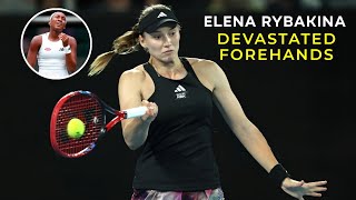 Elena Rybakina🔥Devastated Her Opponents With Forehand Winners ʜᴅ • Tennis Fame [upl. by Lah]