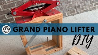 Grand piano leg lifter  DIY [upl. by Nitsuj]