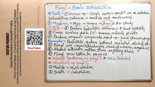 Microbiology 78  Fungi or Fungus 01  Introduction to The Fungus or Fungi  Mycology [upl. by Leumhs]