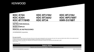 KENWOOD KDCBT34 01 PDF MANUAL [upl. by Pulcheria143]