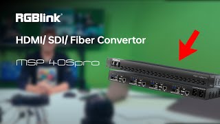 New ‪RGBlink HDMISDIFiber Convertor and more at ibc24 [upl. by Ecneret]