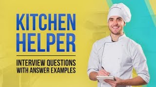 Catering Assistant Interview Questions and Answers  School Catering Jobs [upl. by Lilybelle]