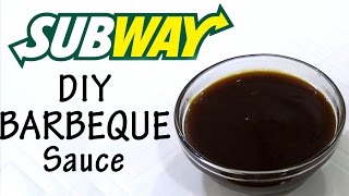 DIY Barbeque Sauce like Subway at home  Simply Yummylicious  Barbeque sauce using jaggery [upl. by Calia743]