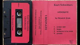 Reverof Zrem Jaap Blonk – Kurt Schwitters Ursonate cassette 1999 [upl. by Cochard34]