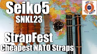 Seiko5 Strapfest with Cheapest NATO Straps [upl. by Repohtsirhc]