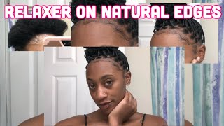 PERMED EDGES on Natural Hair  RelaxedNatural Hair  4C Hair  JaKayla [upl. by Yahc]