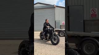 TRIUMPH BONNEVILLE BOBBER LOUDEST BARNOUT OfficialTriumph shorts barnout triumph viralvideo [upl. by Ober]