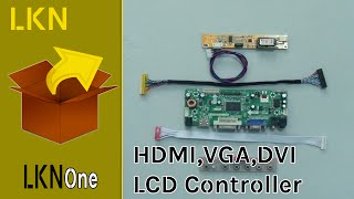 Unboxing of HDMI DVI VGA amp Audio Controller Board for LCD Panel [upl. by Autumn785]