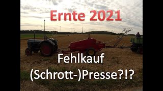 65 Ernte 2021  SchrottPresse  Fehlkauf  FAIL  Welger AP41  OIM [upl. by Briant]