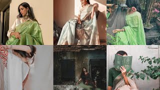 Aesthetic saree poses ideassaree posessaree photography ideas✨❤️ [upl. by Pegasus]