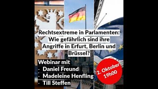 Webinar Rechtsextreme in den Parlamenten [upl. by Damalis]