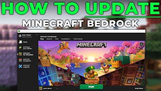 How To Update Minecraft Bedrock on PC [upl. by Eidnew883]