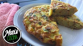 COMO HACER TORTILLA DE PAPAS  Receta Facil  Maxi Cocina [upl. by Ninnette319]