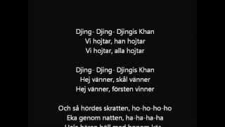 Vikingarna Djinghis Khan Lyrics [upl. by Walden]