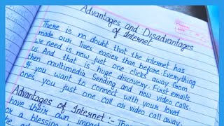 Advantages and Disadvantages of Internet essay  essay on advantages and Disadvantages of Internet [upl. by Htaek828]